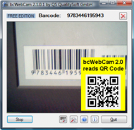 bcWebCam Read Barcode with Web Cam screenshot